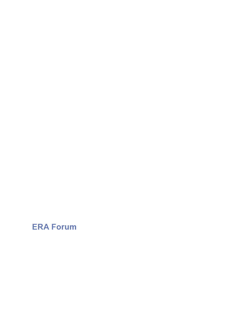 Organigramm - ERA Forum